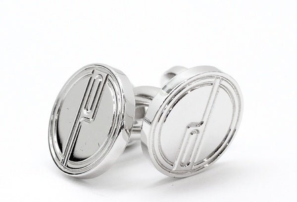 dunhill/ダンヒル ロゴ カフス シルバーカラー エンブレム ケース付属 - 安心保証・業界最安値の販売 福助